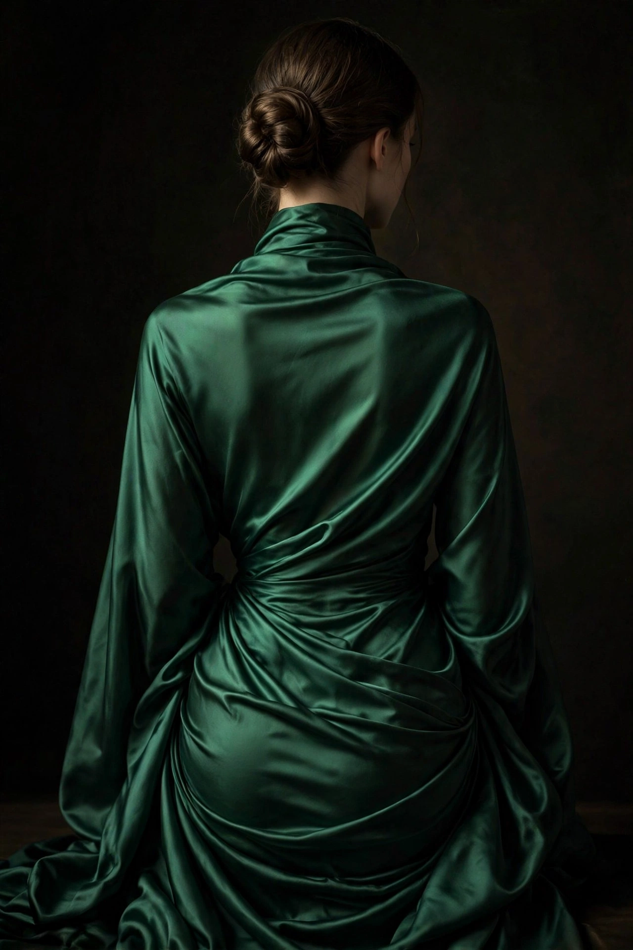 Abstract art print: Emerald Study