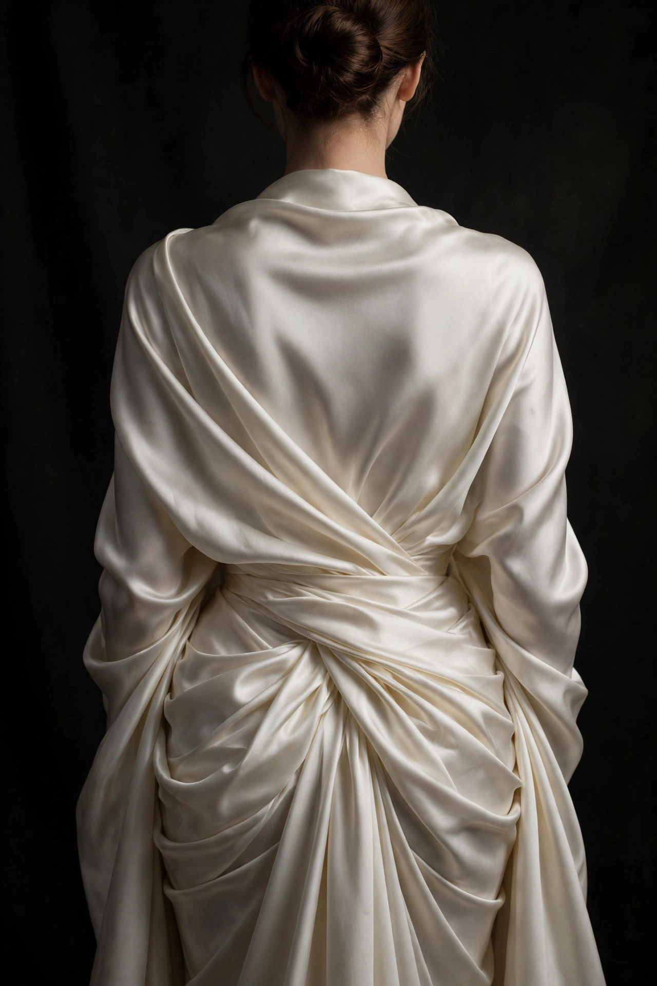 Abstract art print: Ivory Drape